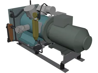 Air Compressor MP 3D Model