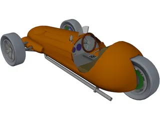 Car 3 Wheeler 3D Model