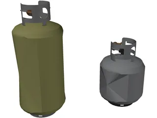 Propane Tanks 3D Model