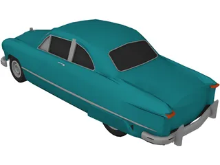 Ford Club Coupe Classic (1949) 3D Model