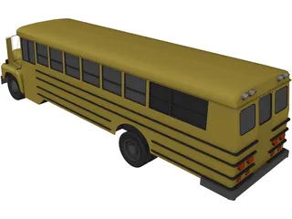 School Bus (1983) 3D Model