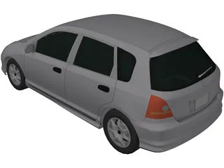 Honda Civic (2000) 3D Model