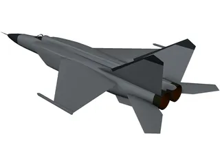 MiG-25 Foxbat 3D Model