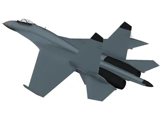 Sukhoi Su-27 Flanker A 3D Model