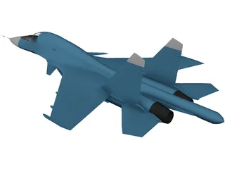 Sukhoi Su-34 Fullback 3D Model