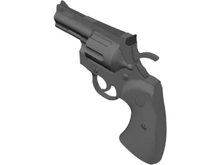 Colt Python 2 Inch Snub 3D Model