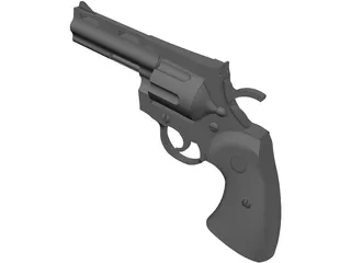 Colt Python 4 Inch Combat 3D Model