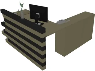 Reception Rack 3D Model