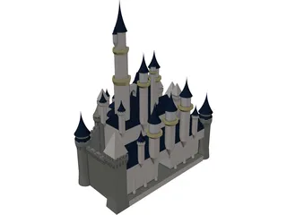 Cinderella Disney Castle 3D Model