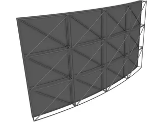 Video Wall 3D Model