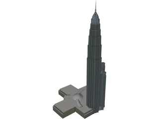 Petronas Twin Tower 3D Model