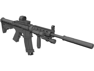 M4A1 3D Model