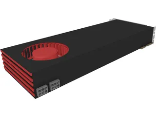 AMD Radeon 6970 3D Model