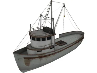 Fishing Boat 3D Model