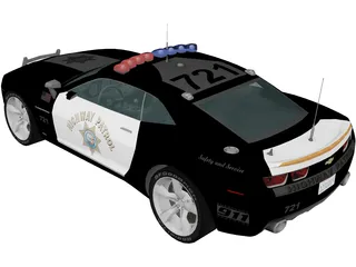 Chevrolet Camaro Highway Patrol 3D Model