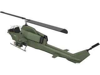 Bell AH-1W SuperCobra 3D Model