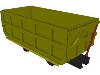 Mine Cart 3D Model