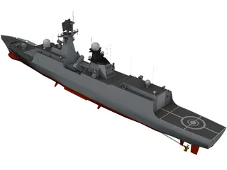 Type 054A Frigate 3D Model