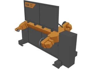 ABB Positioner IRBP K-300 3D Model