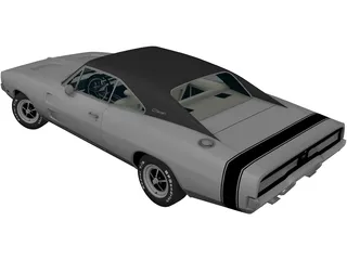 Dodge Charger R-T (1969) 3D Model