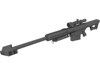 Barrett M82 3D Model