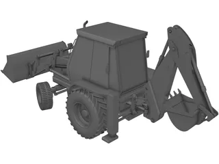 JCB 3DX 3D Model