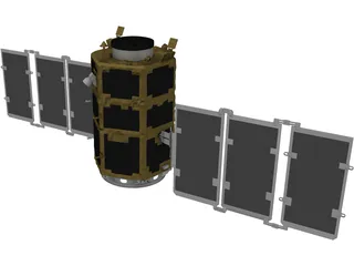 Kompsat 2 Artificial Satellite 3D Model