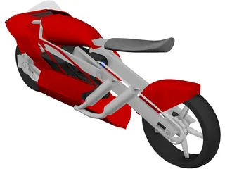 Electric Motorcycle Concept 3D Model