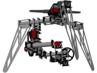 Camera Gimbal 3 Axis 3D Model