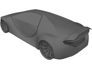 Z02 Concept Car 3D Model