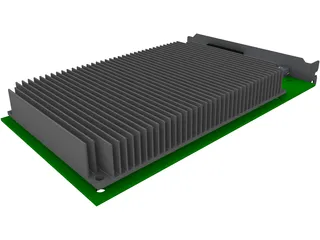 PCIeX16 Graphic Card 3D Model