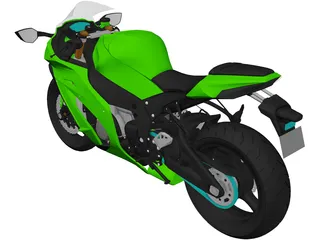 Kawasaki ZX10R (2012) 3D Model