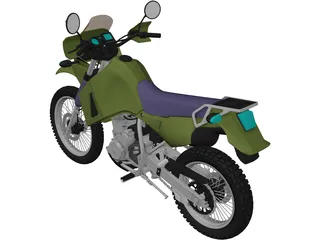 Kawasaki KLR 650 3D Model