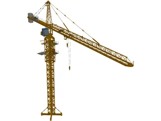 Tower Crane 3D Model