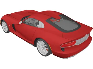 Dodge Viper GTS (2013) 3D Model