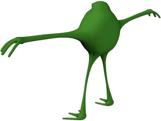 Cartoon Frog 3D Model