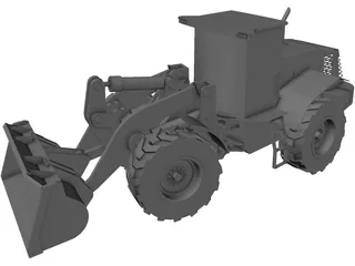 Hitachi Wheeled Loader 3D Model