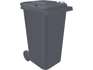 Wheelie Bin 3D Model