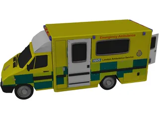 Mercedes London Ambulance 3D Model