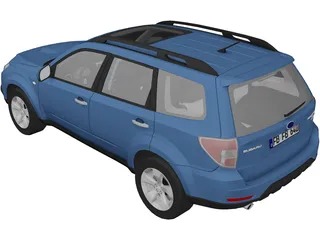 Subaru Forester XT (2008) 3D Model