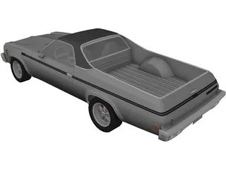 Chevrolet El Camino (1973) 3D Model
