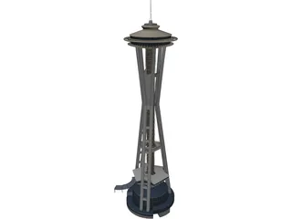 Seattle Space Needle 3D Model