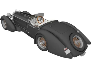 Mercedes-Benz SSK Roadster 3D Model