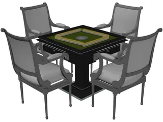 MaJiang Desk 3D Model