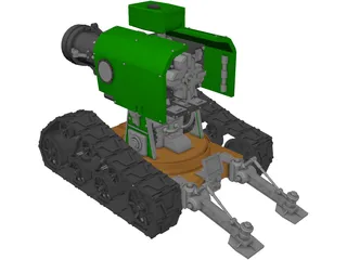 Space Marine Tank 3D Model