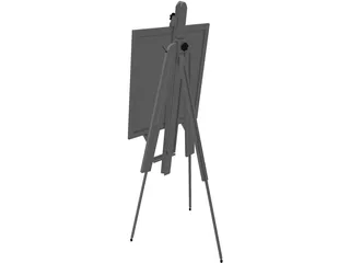 Artist Easel 3D Model