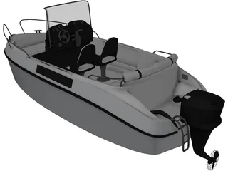 Speedboat 3D Model