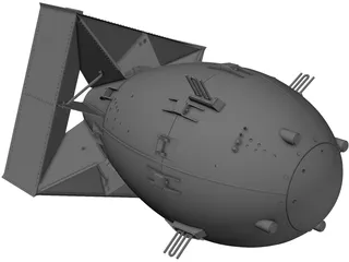 Atom Bomb 3D Model