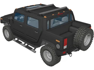 Hummer H2 3D Model