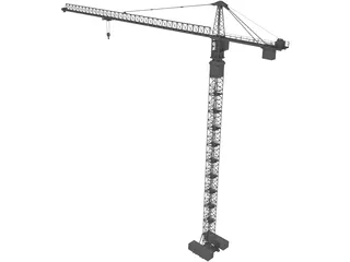 Tower Crane 3D Model